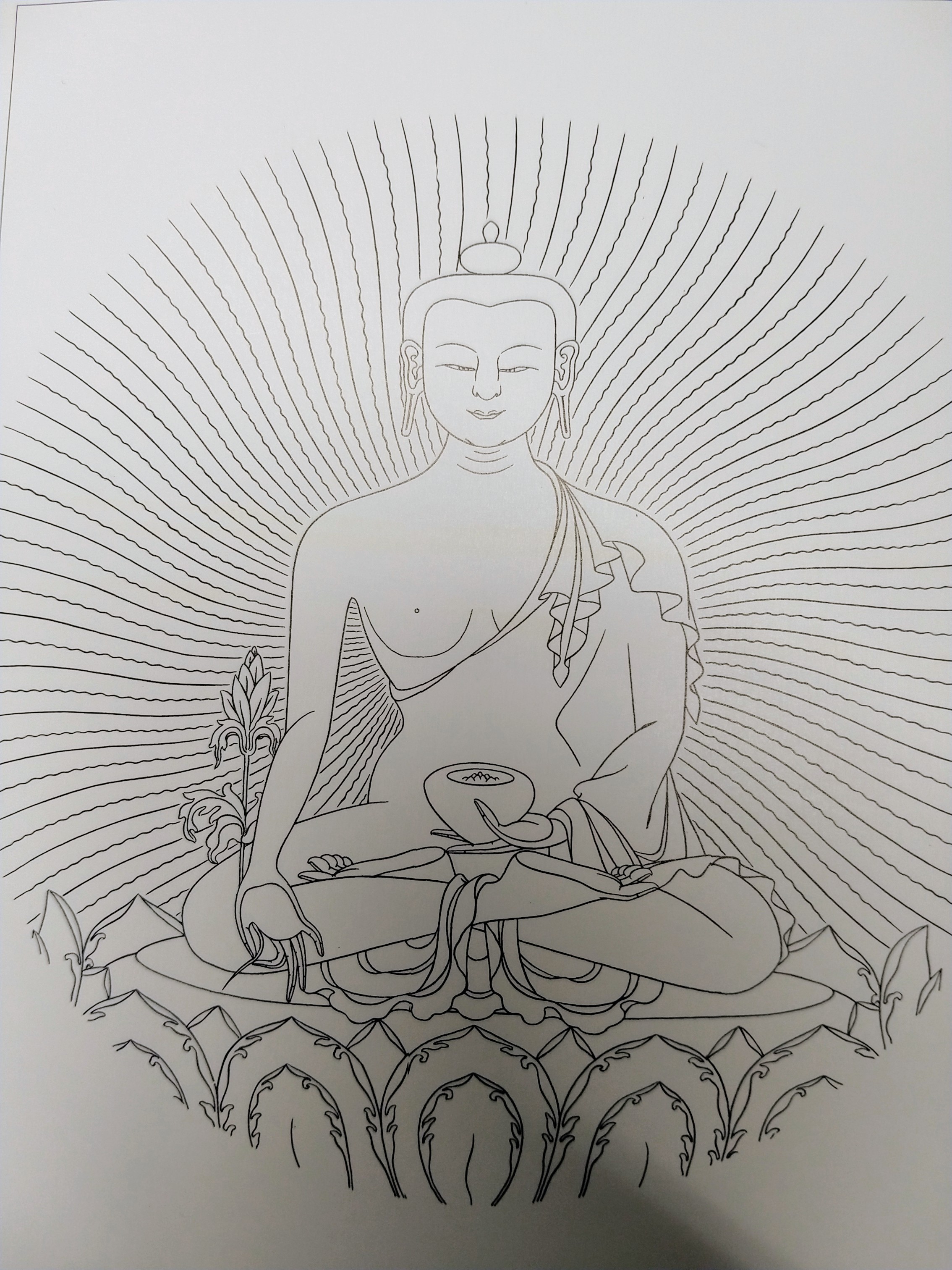 Medicine Buddha greeting card